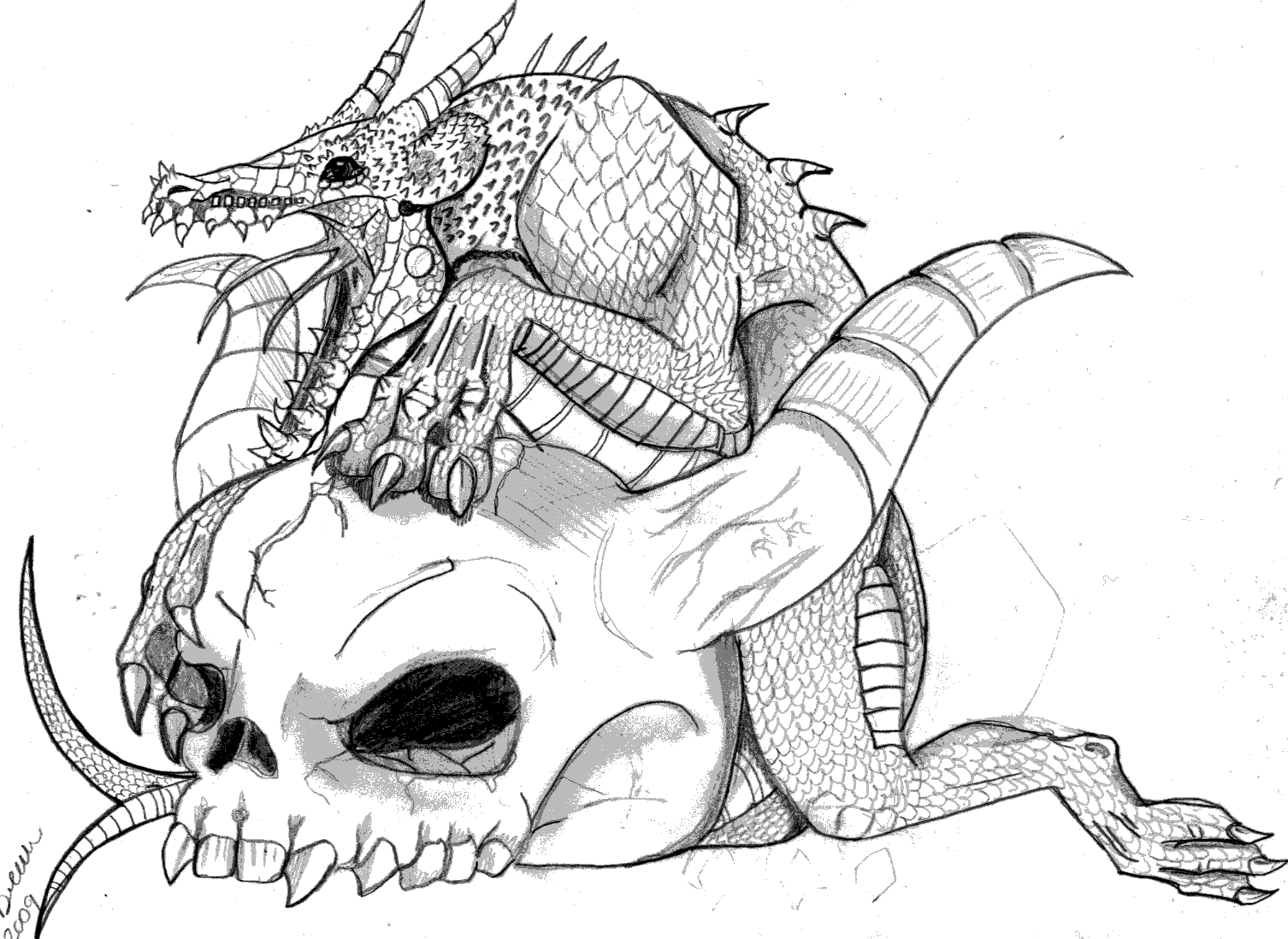 Free Printable Adult Dragon Coloring Pages Coloring Home