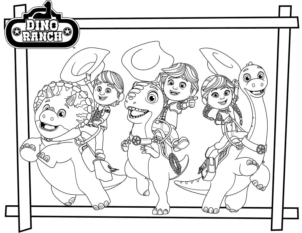Free Printable Dino Ranch Coloring Page Free Printable Coloring Pages 