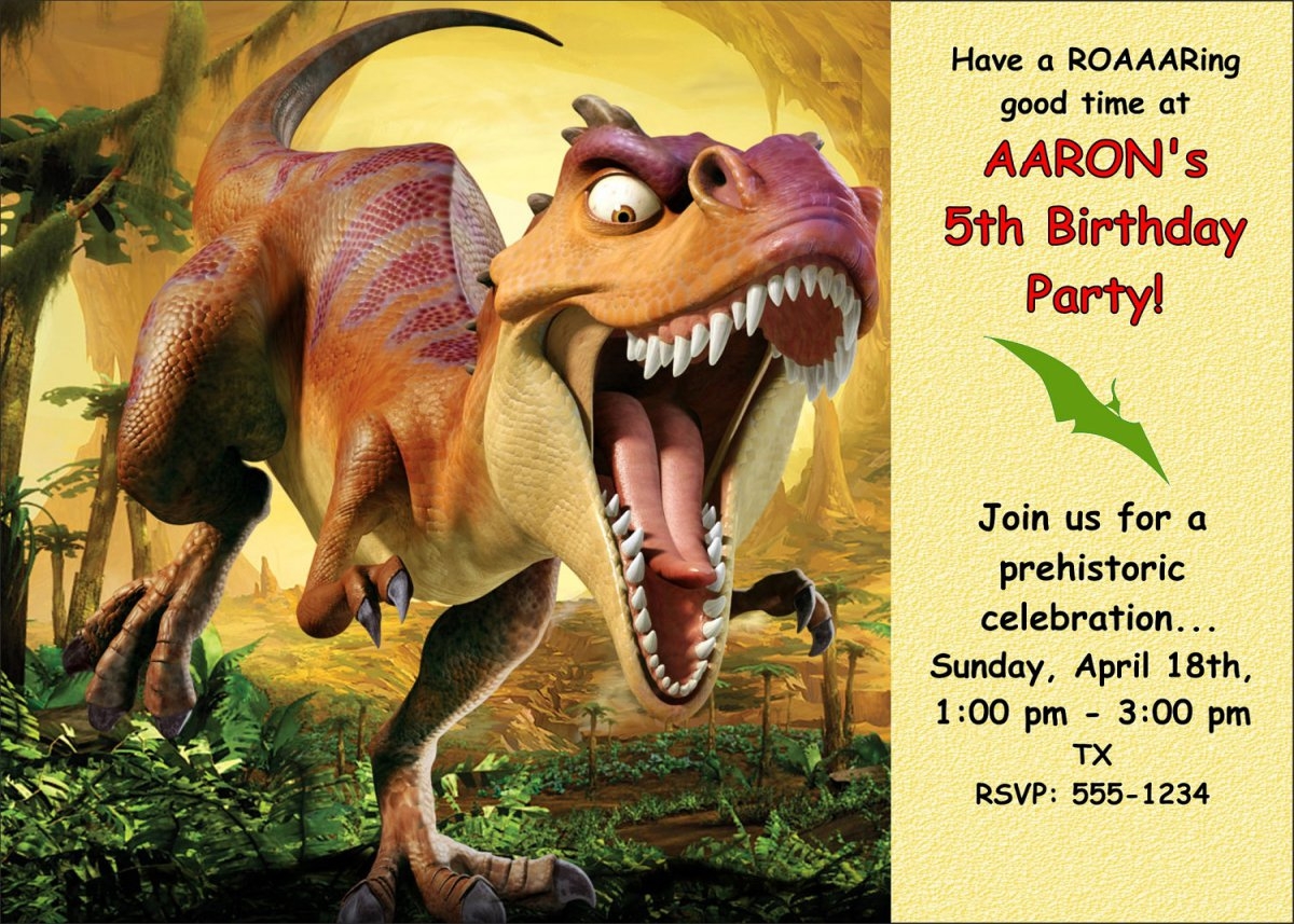 Free Printable Dinosaur Invitations Birthday Invitation Design Blog