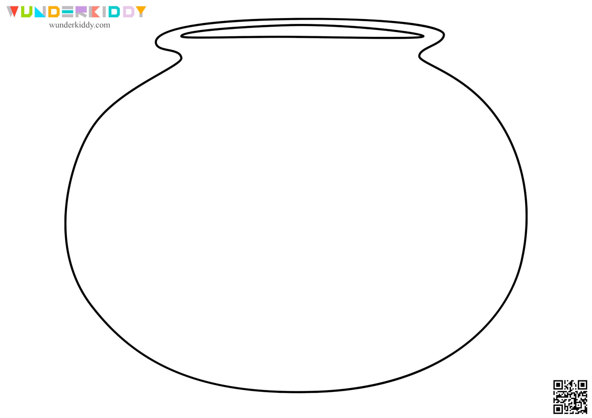 Free Printable Fish Bowl Craft Template For Kindergarten Worksheets 
