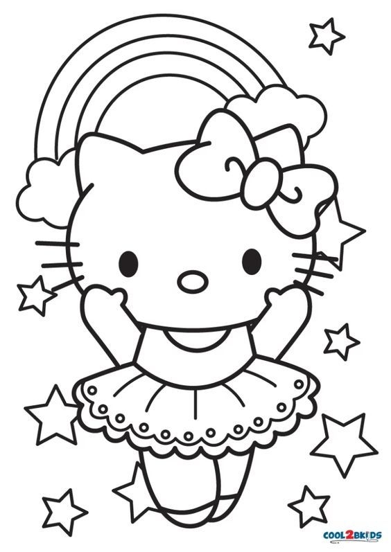 Free Printable Hello Kitty Coloring Pages For Pages Coloring Pages
