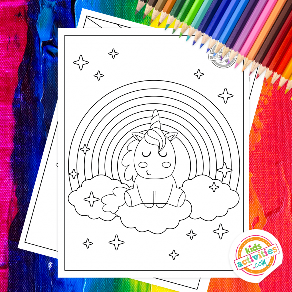 Free Printable Rainbow Coloring Pages For Kids