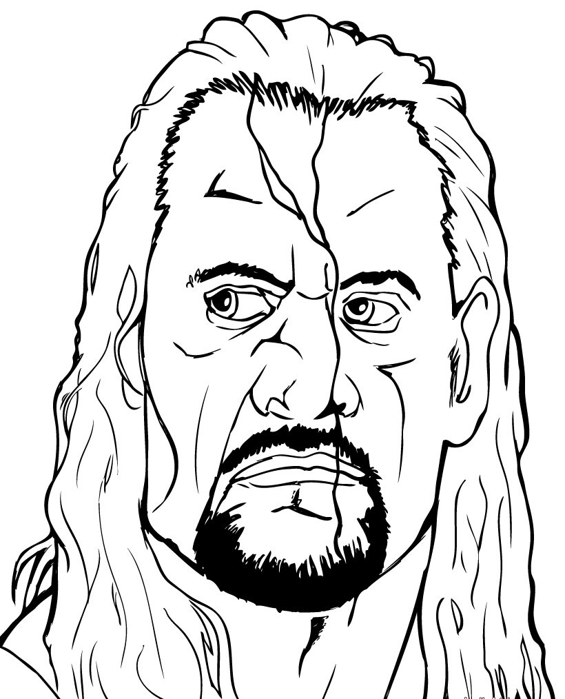 Free Printable WWE Coloring Pages For Kids