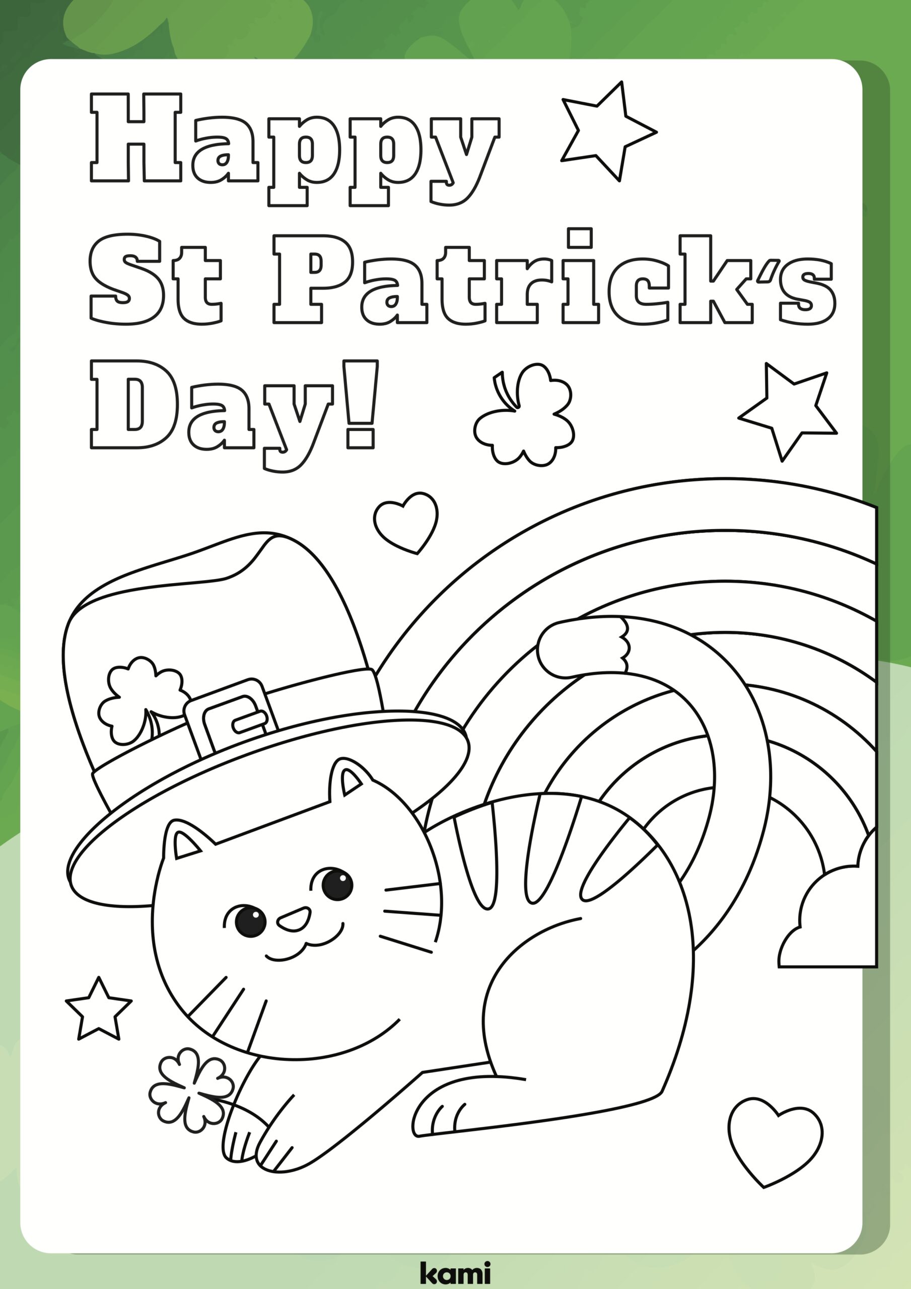 Free St Patrick S Day Coloring Worksheet Download Free St Patrick S 