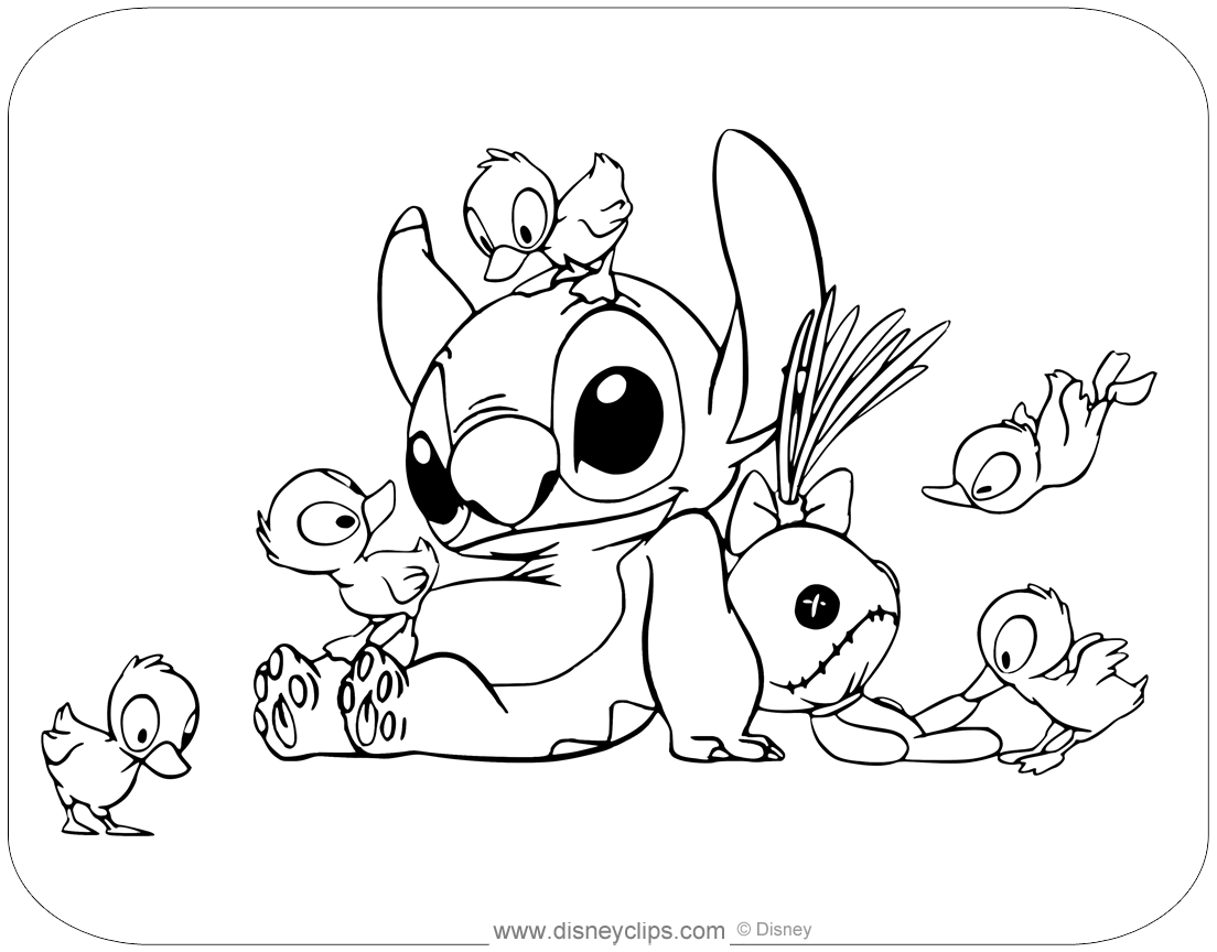 Free Stitch Colouring Pages Free Printable Templates