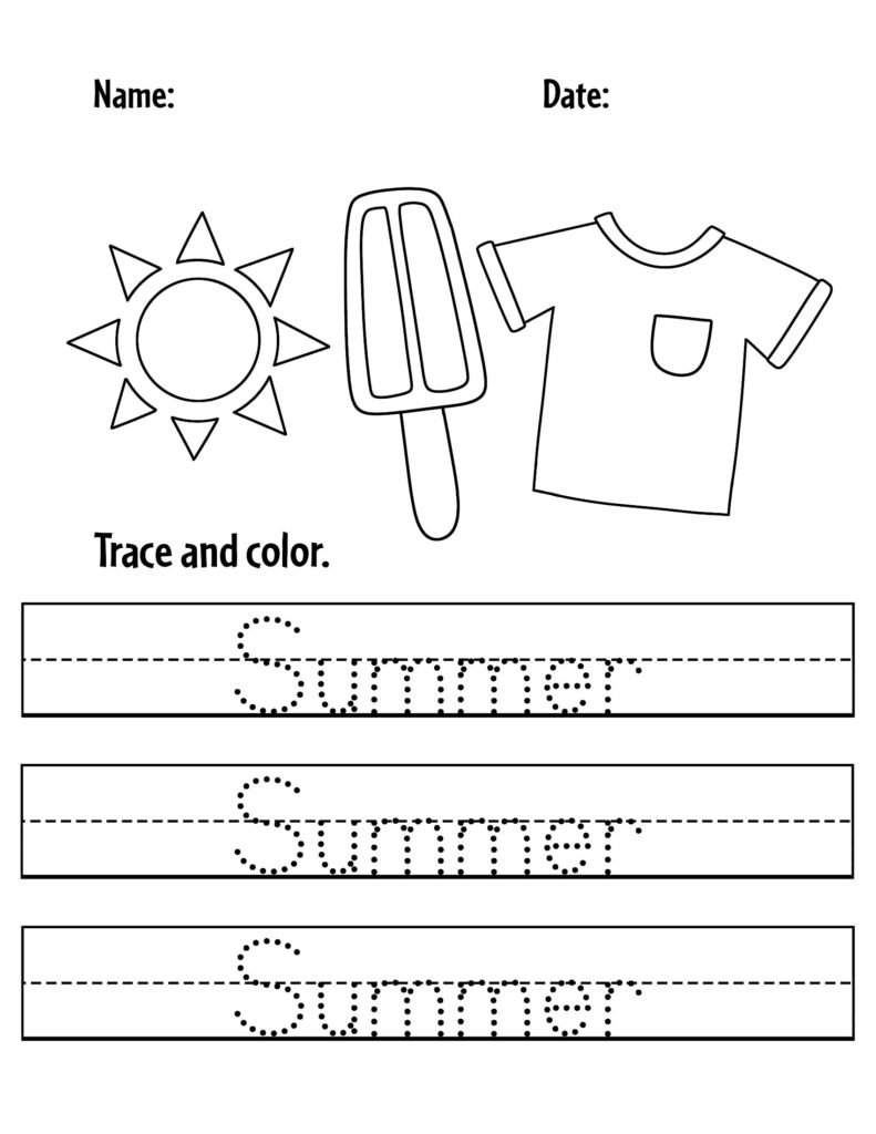 Fun And Educational Summer Worksheets For Kids Engaging Activities 