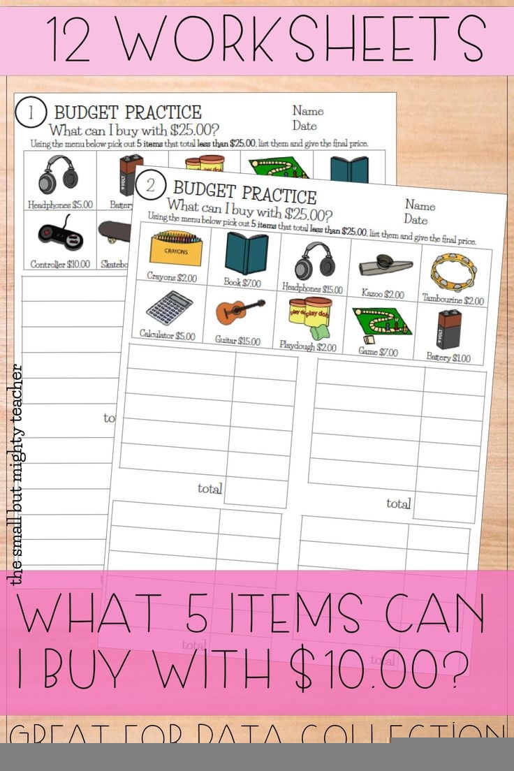Fun Budgeting Worksheets Budgeting Worksheets