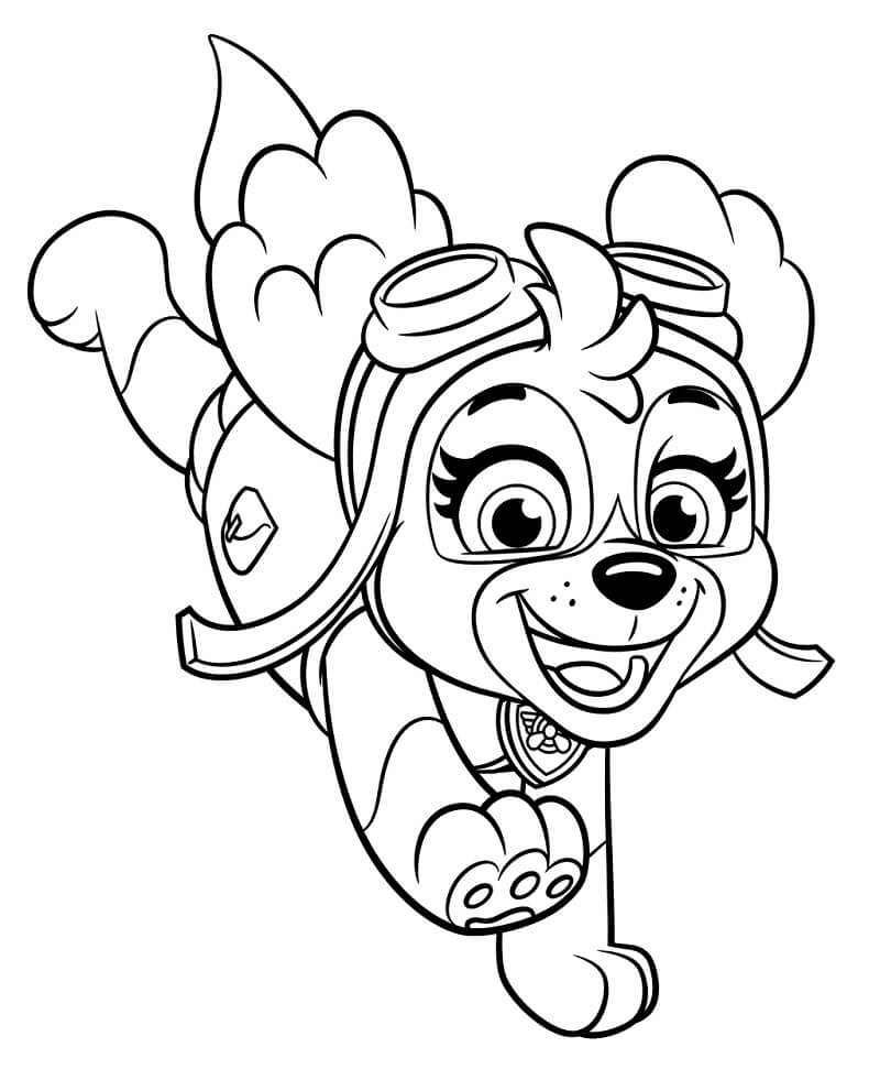 Funny Paw Patrol Skye Coloring Page Free Printable Coloring Pages For