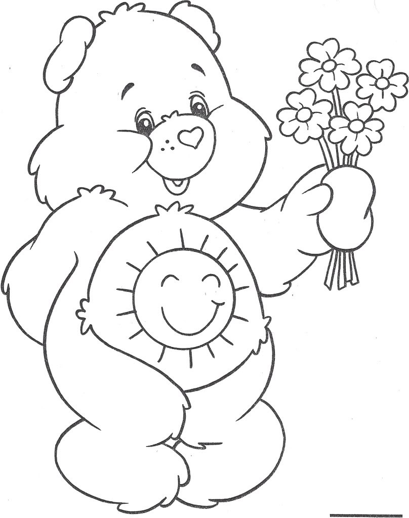 Funshine Bear Coloring Pages Coloring Home