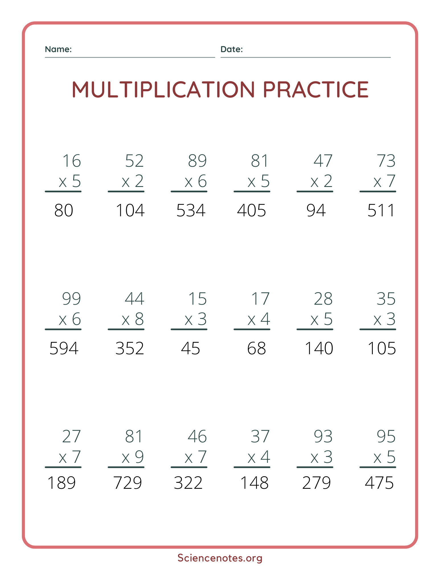 Furniture Shop Worksheet Free Multiplication Printable PDF For Kids 