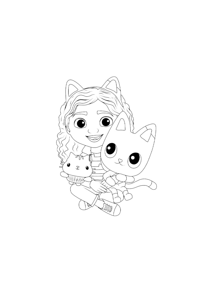 Gabby Dollhouse Pandy Coloring Page Coloring Pages