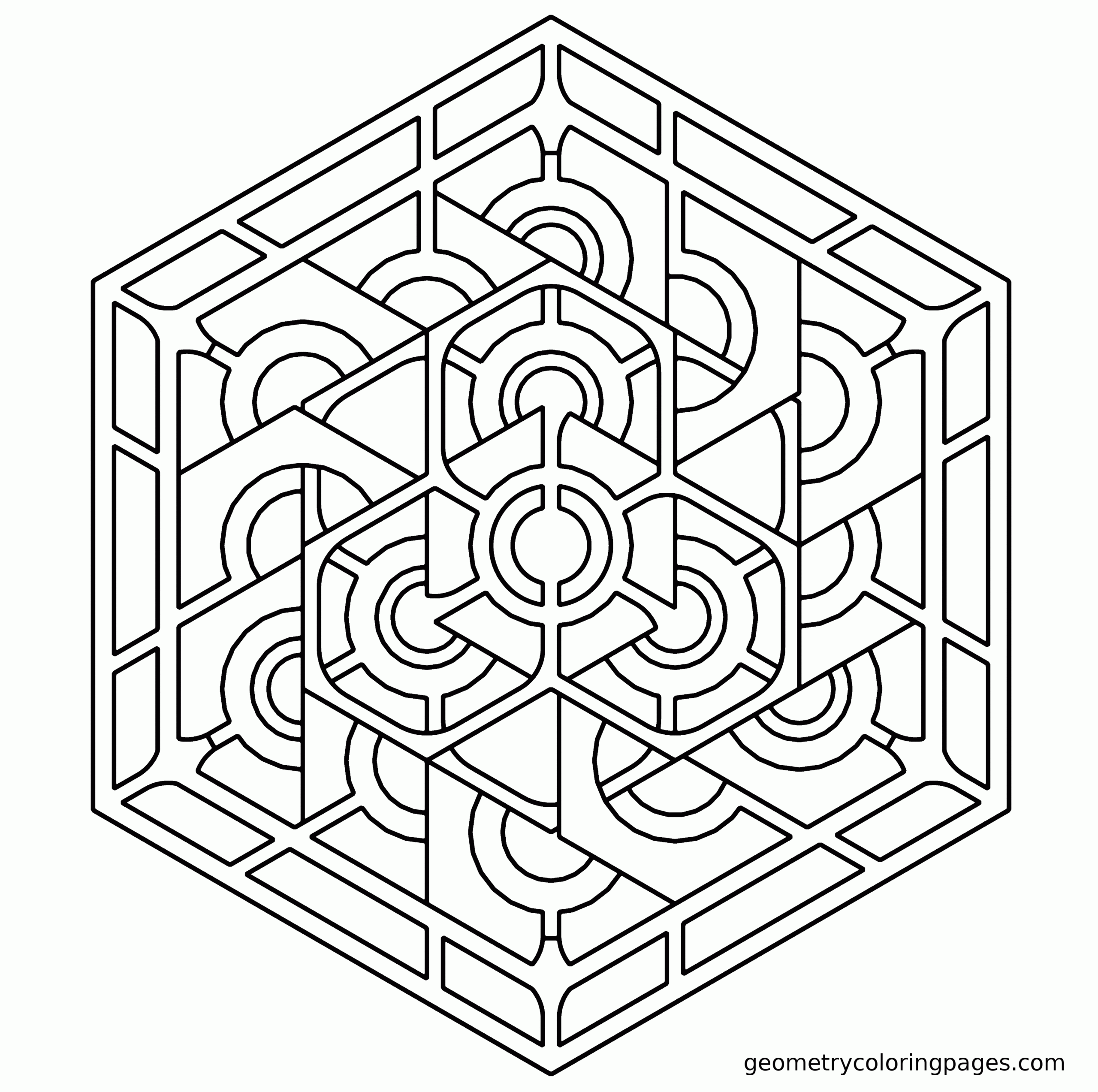 Geometric Pattern Coloring Pages For Adults Coloring Home