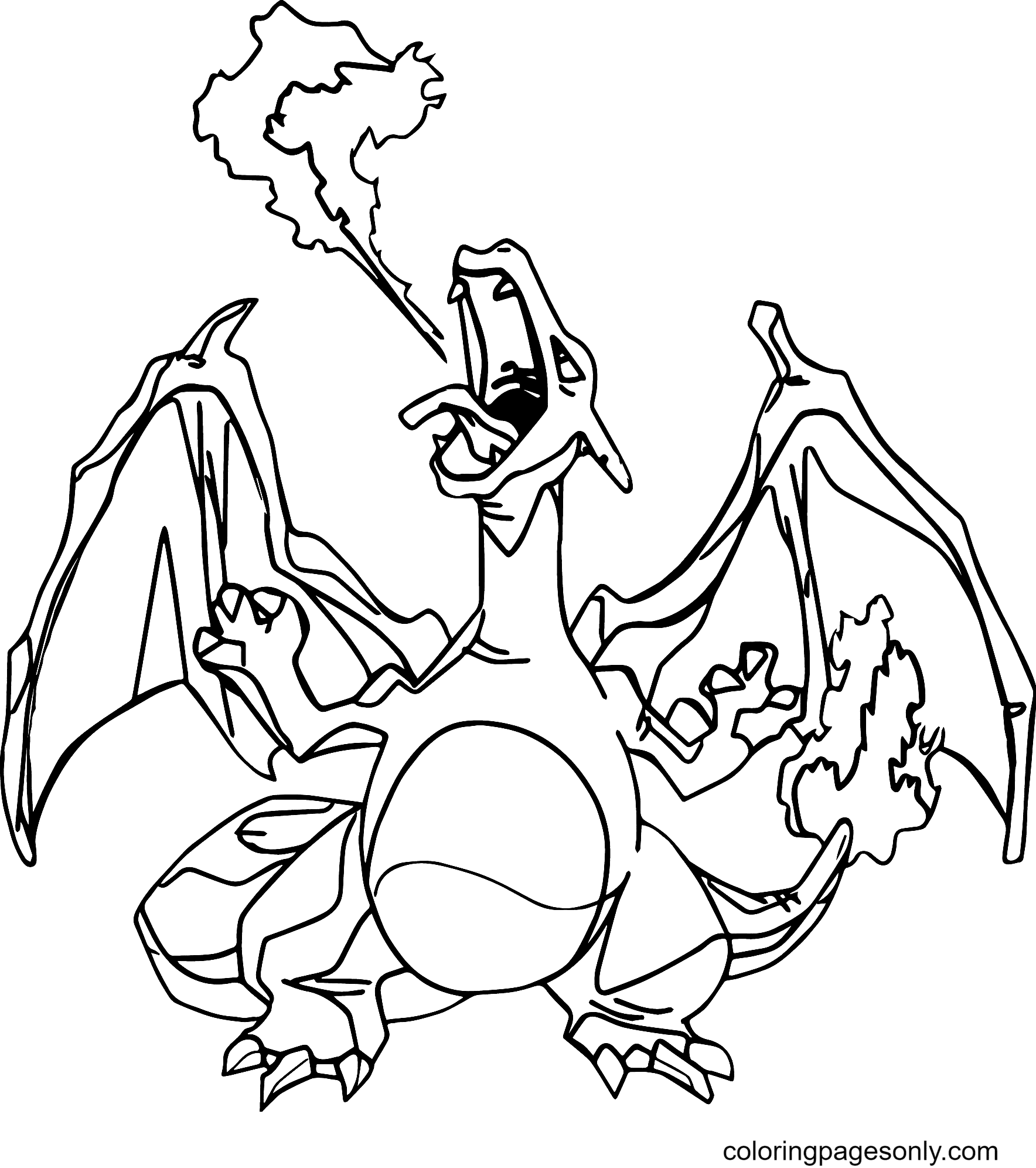 Gigantamax Charizard Coloring Pages Charizard Coloring Pages 