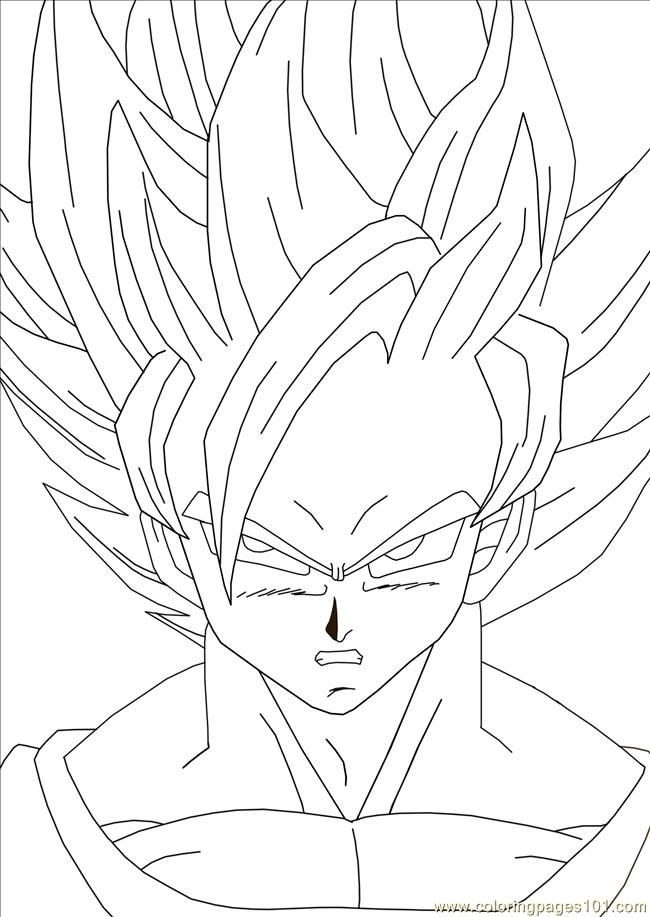 Goku Coloring Pages To Print Coloring Home