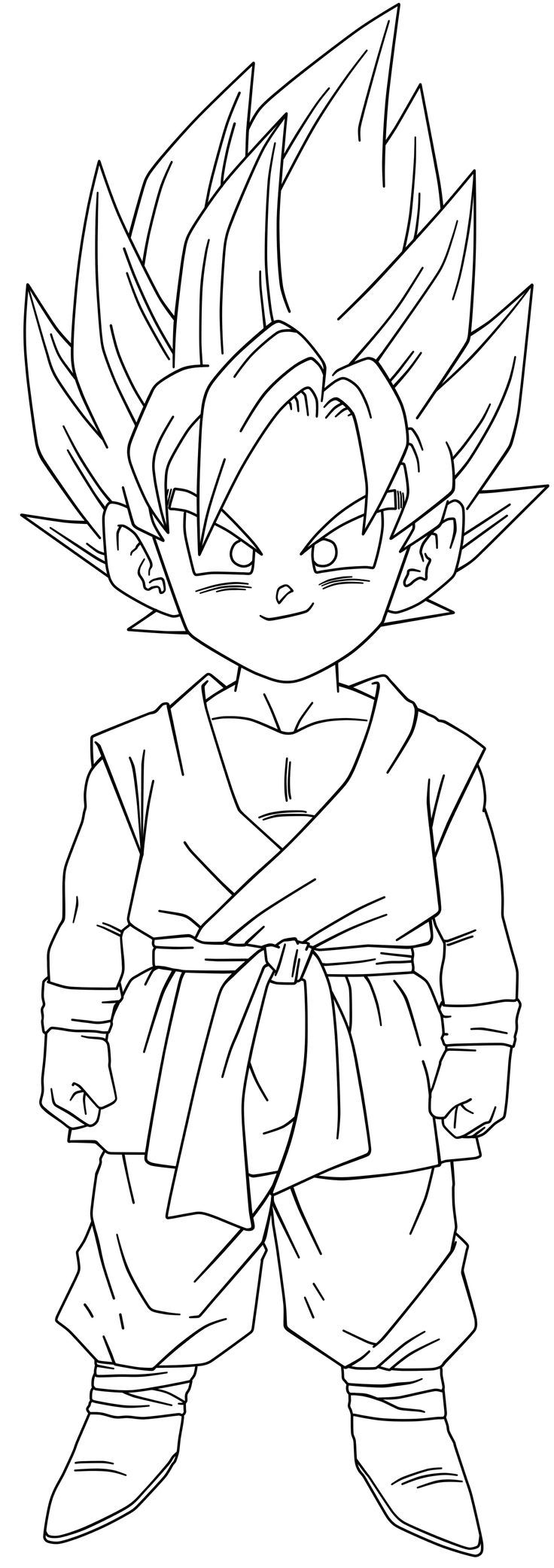 Goku Ssj2 Coloring Pages Coloring Home