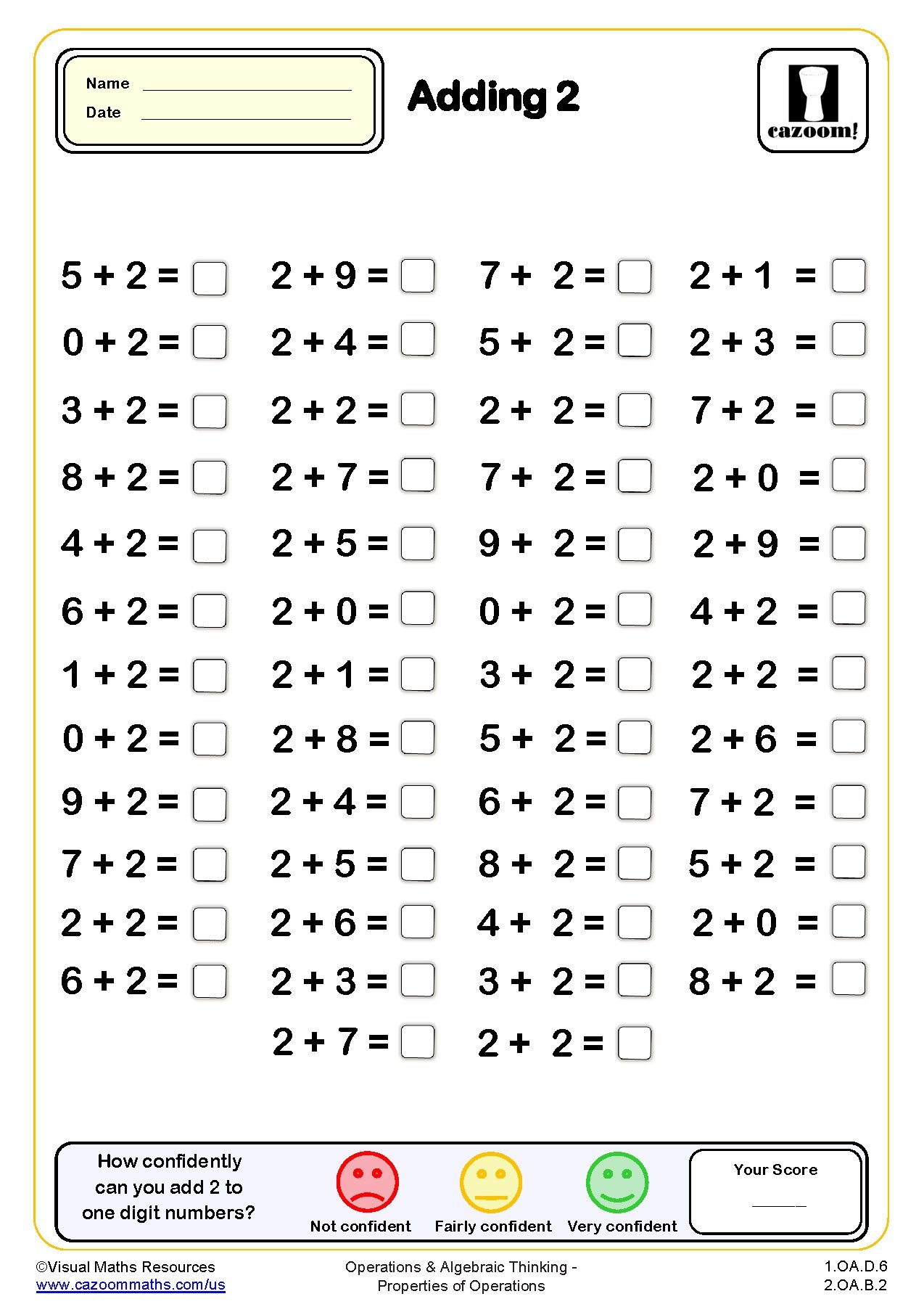 Grade 2 Math Worksheets Addition
