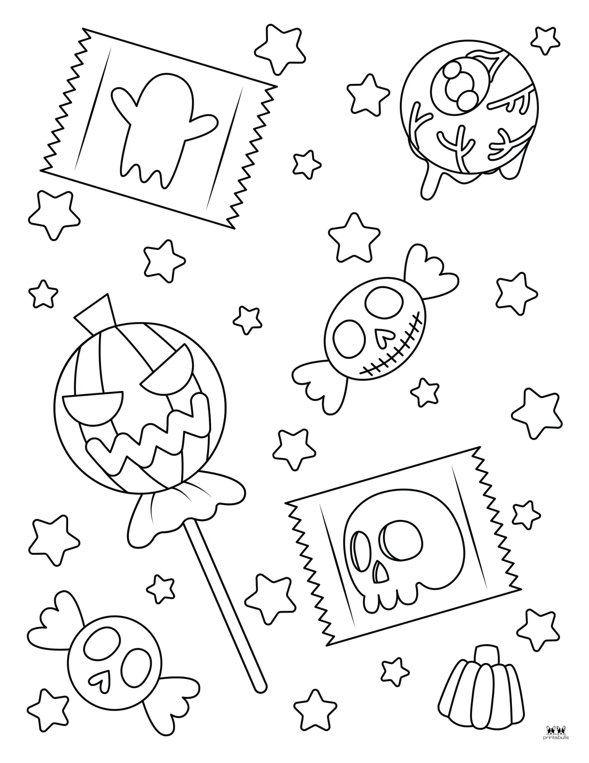 Halloween Candy Coloring Pages 25 FREE Pages Printabulls