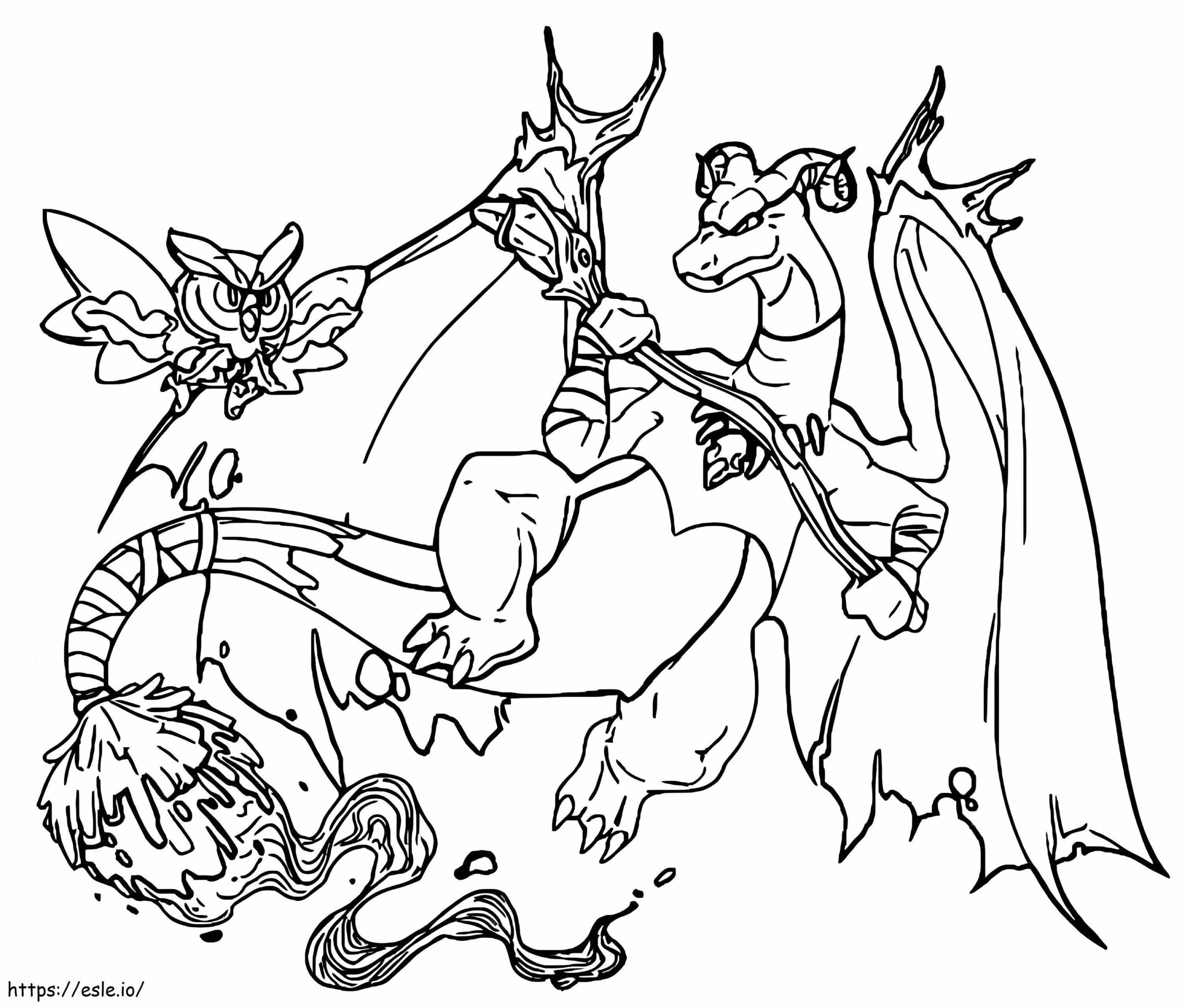 Halloween Charizard Coloring Page