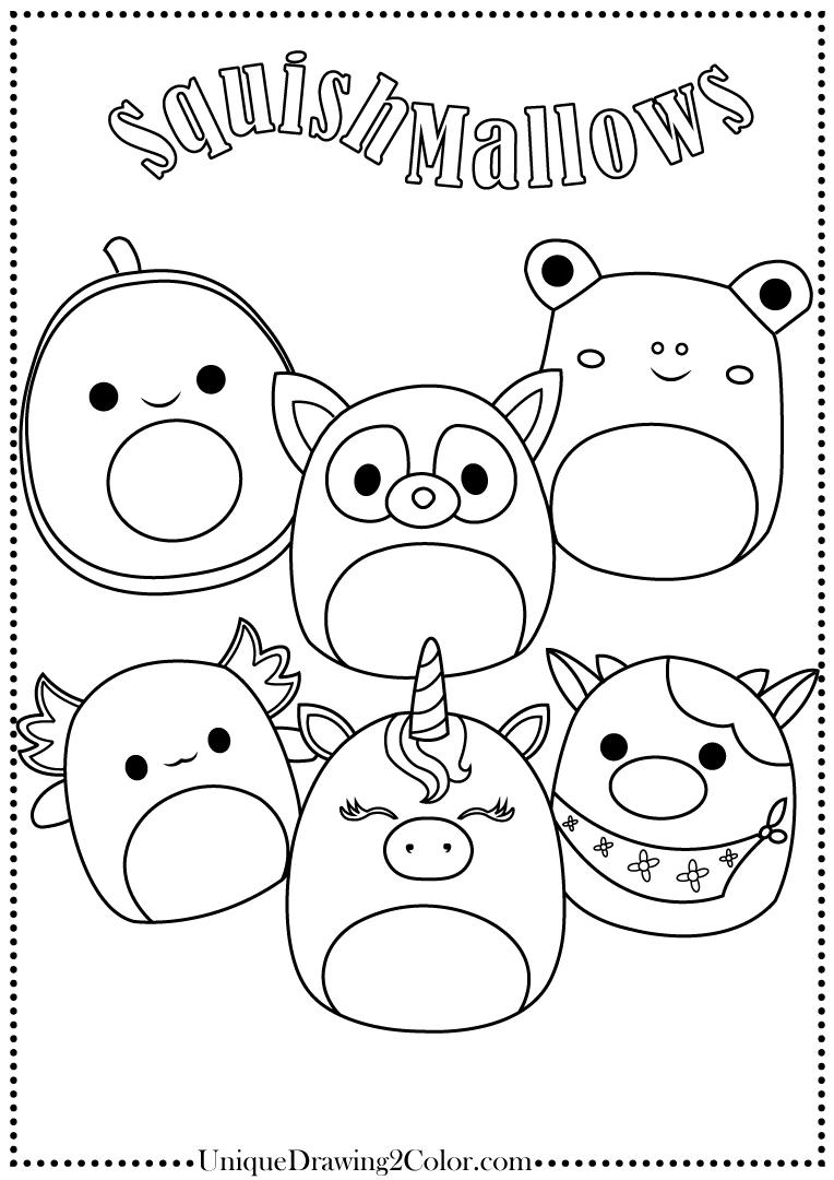 Halloween Squishmallow Coloring Pages Coloring Nation
