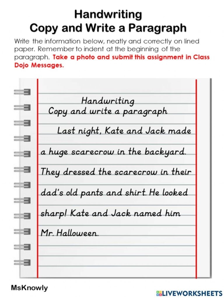 Handwriting Practice Paragraph For Adults Printable Worksheets