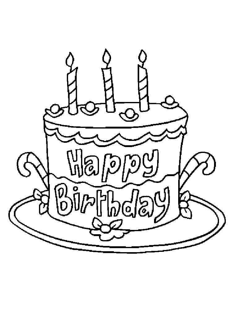 Happy Birthday Coloring Pages