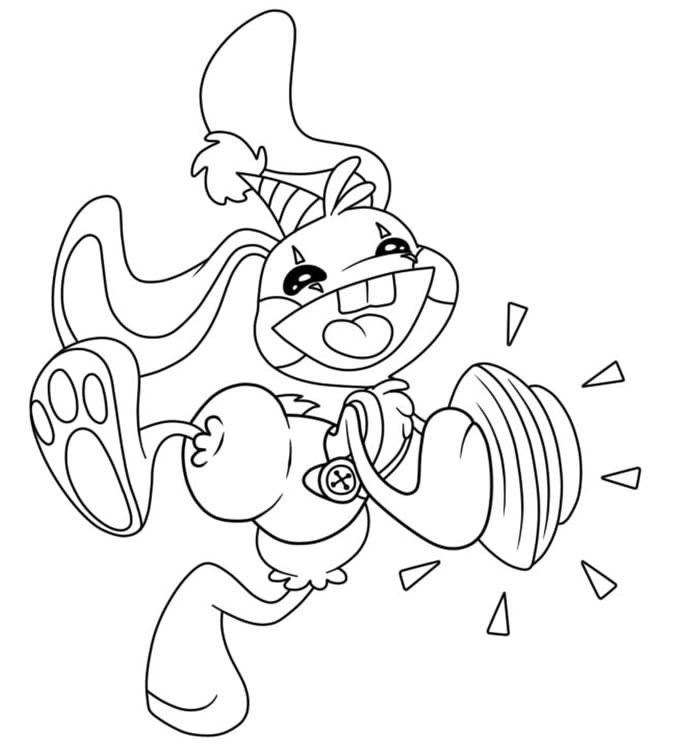 Happy Bunzo Bunny Coloring Page Free Printable Coloring Pages For Kids