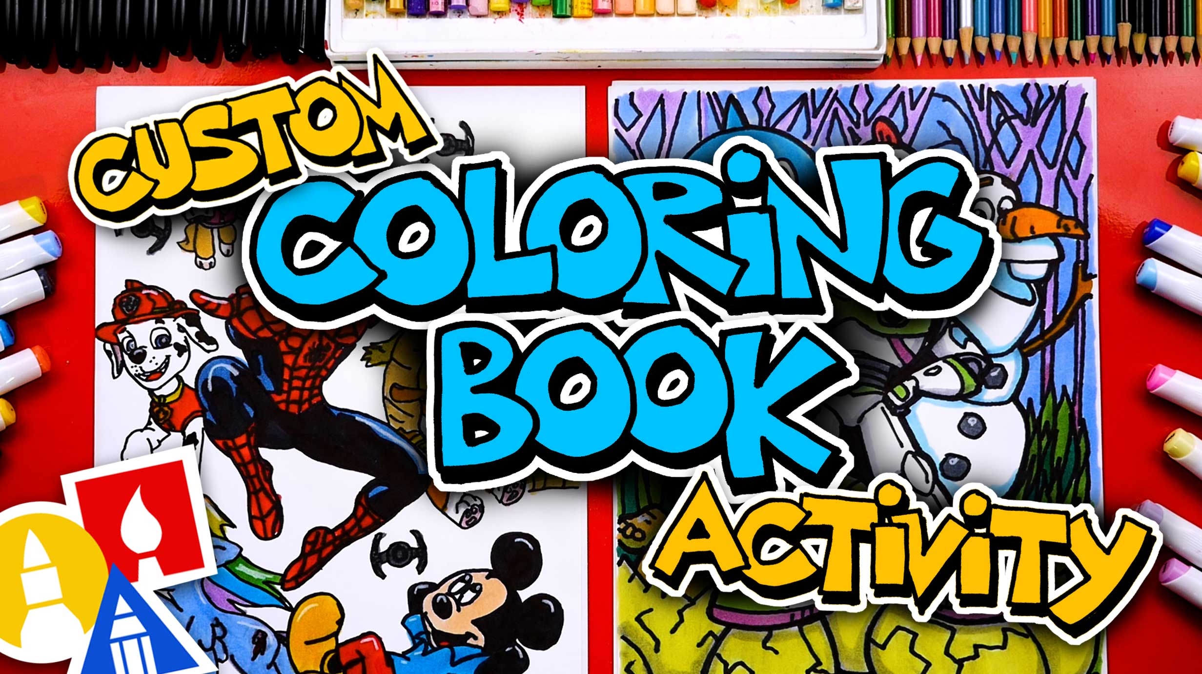 Happy Coloring Book Day Custom Coloring Page Activity Art For Kids 