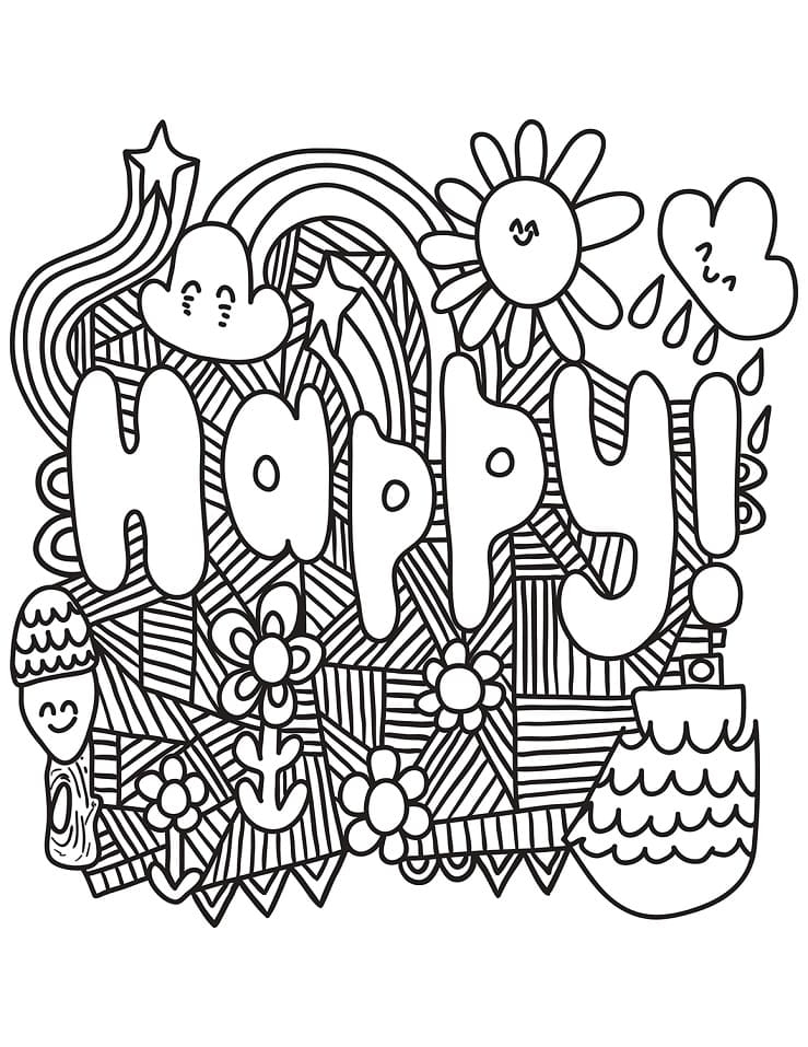 Happy Coloring Page Free Printable Coloring Pages For Kids