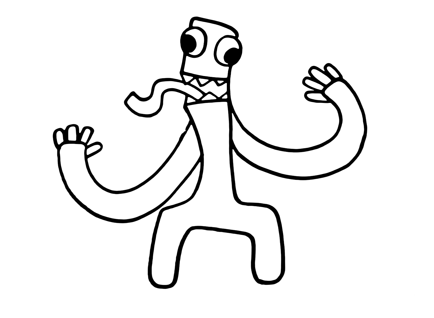 Happy Green Rainbow Friends Coloring Page Free Printable Coloring Pages