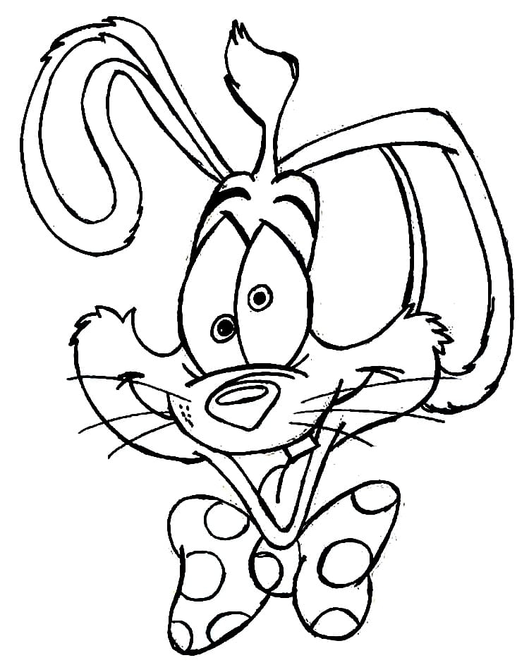 Happy Roger Rabbit Coloring Page Free Printable Coloring Pages For Kids