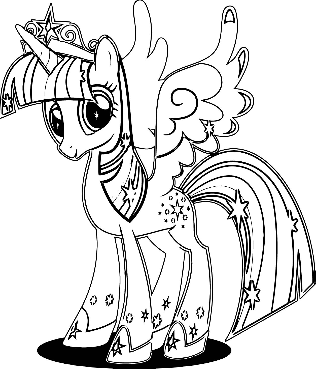 Happy Twilight Sparkle Coloring Page Twilight Sparkle Coloring Page At 