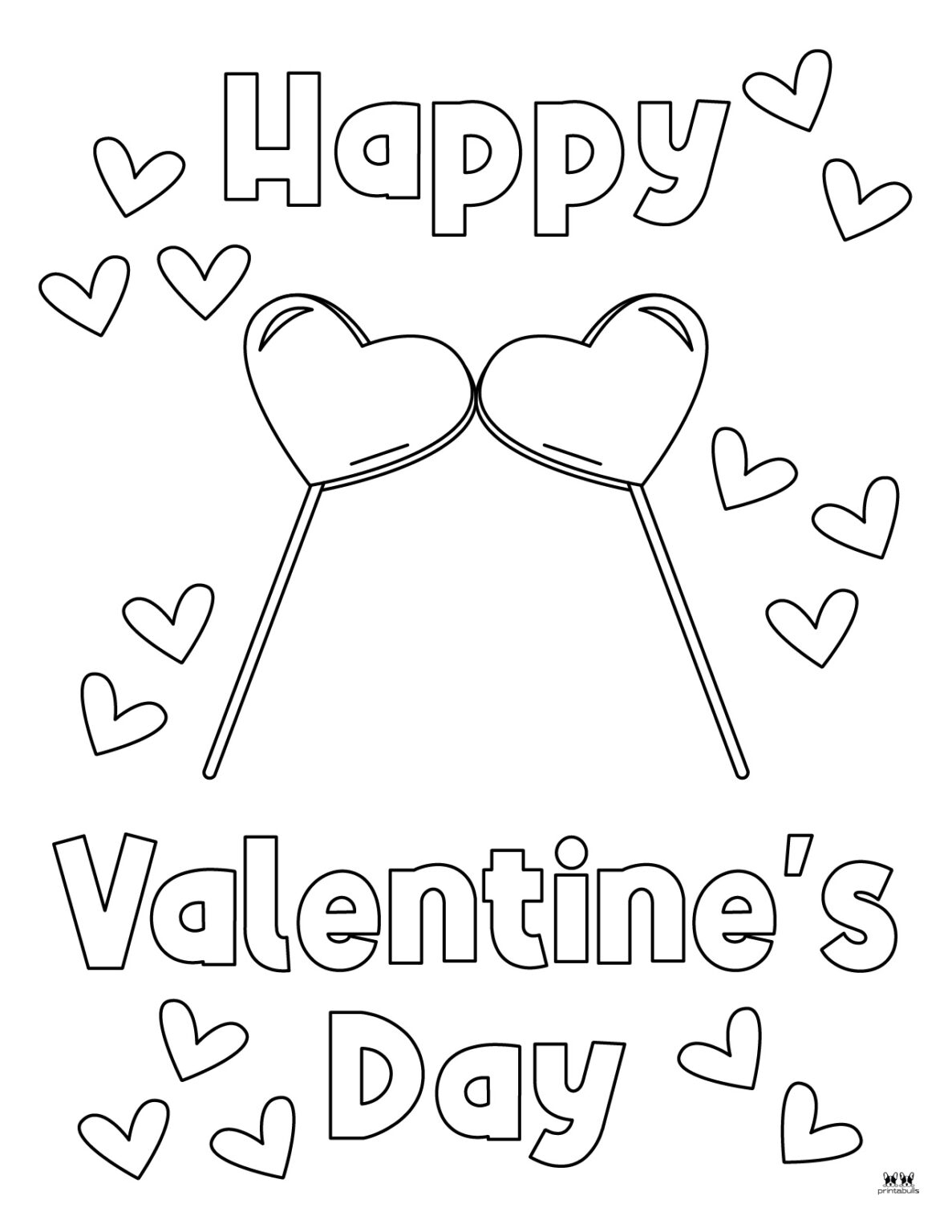 Happy Valentine 39 s Day Coloring Pages 34 Pages Printabulls