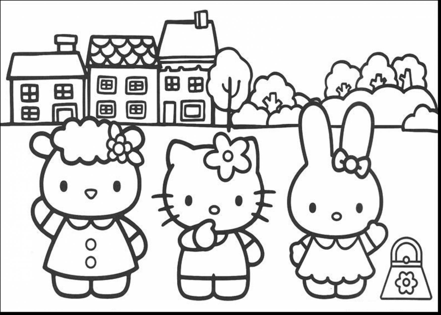 Hello Kitty And Friends Coloring Pages At GetDrawings Free Download