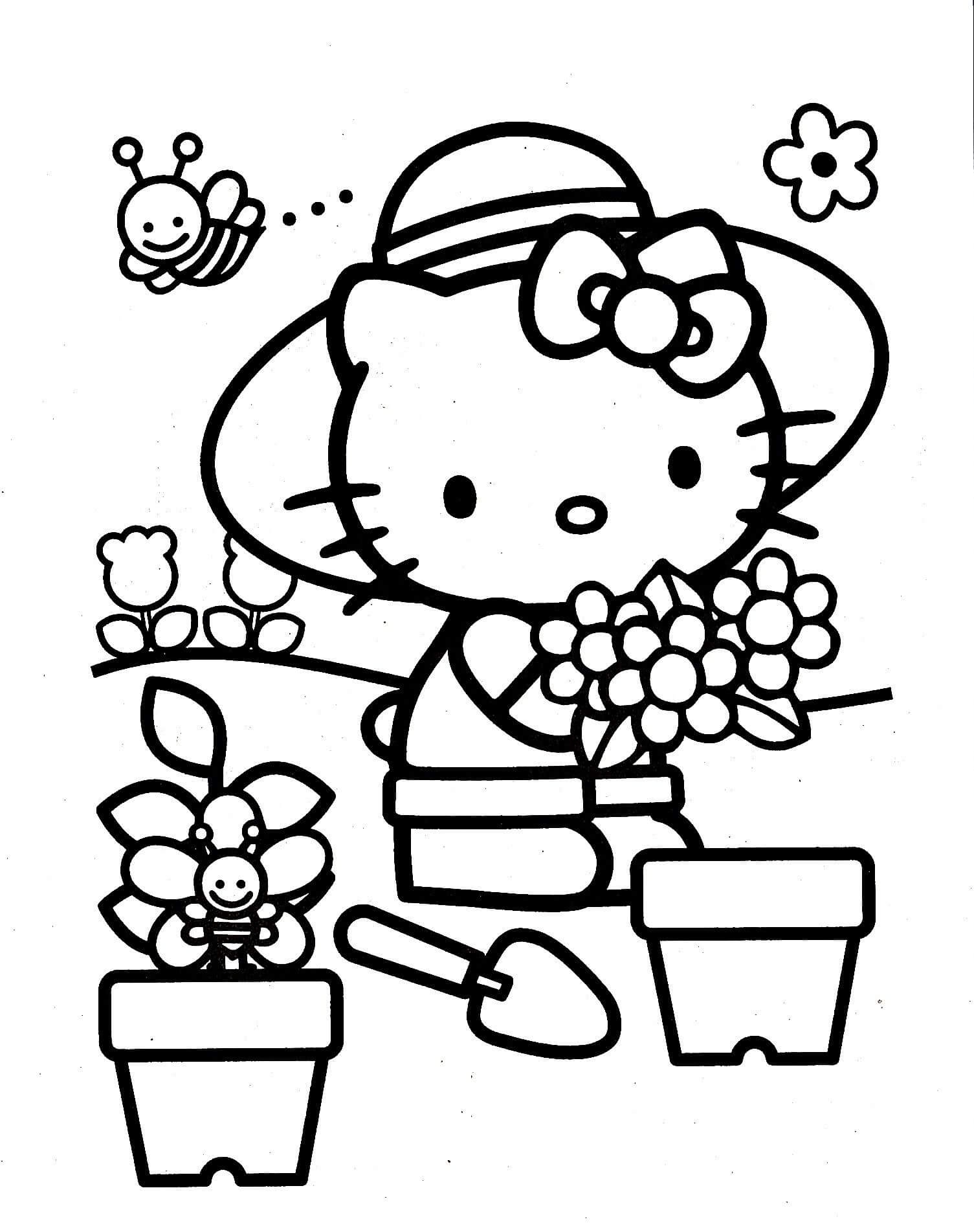 Hello Kitty Coloring Pages Printable Coloring Pages