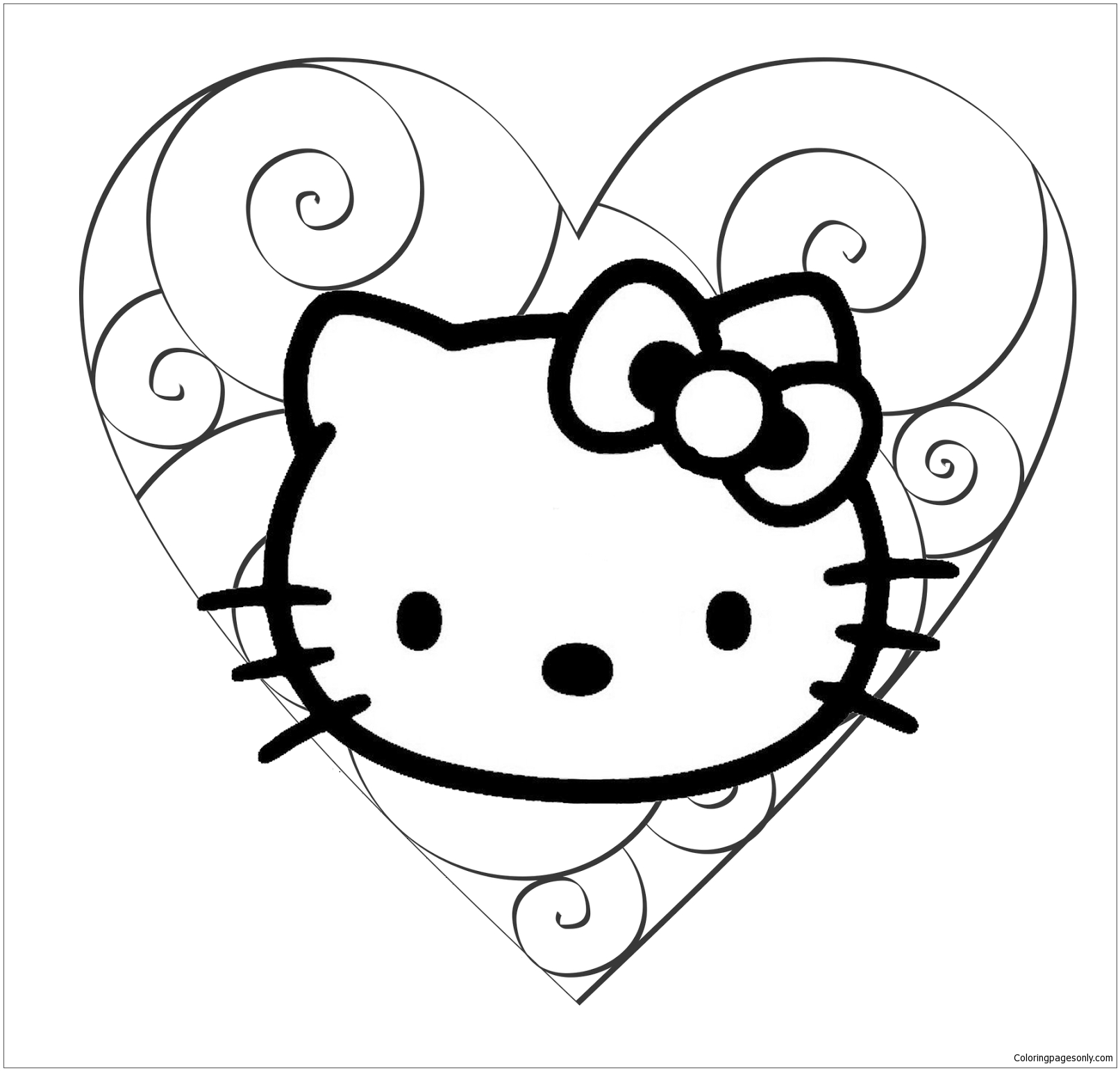 Hello Kitty Coloring Pages