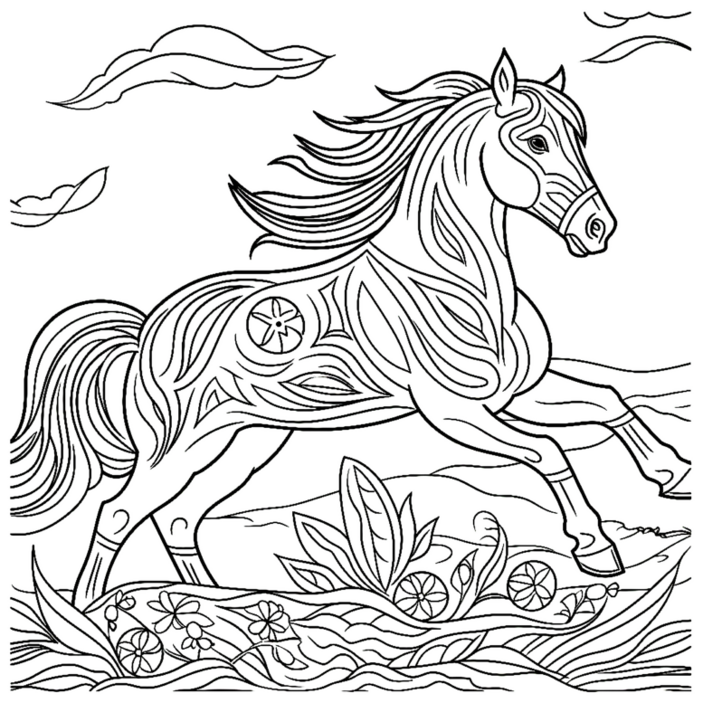 Horse Coloring Page