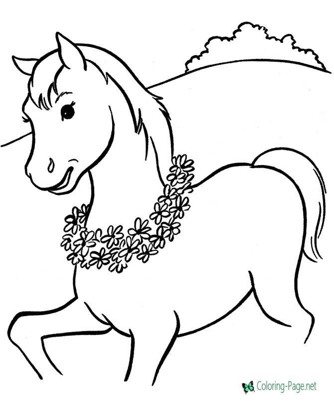 Horse Coloring Pages To Color