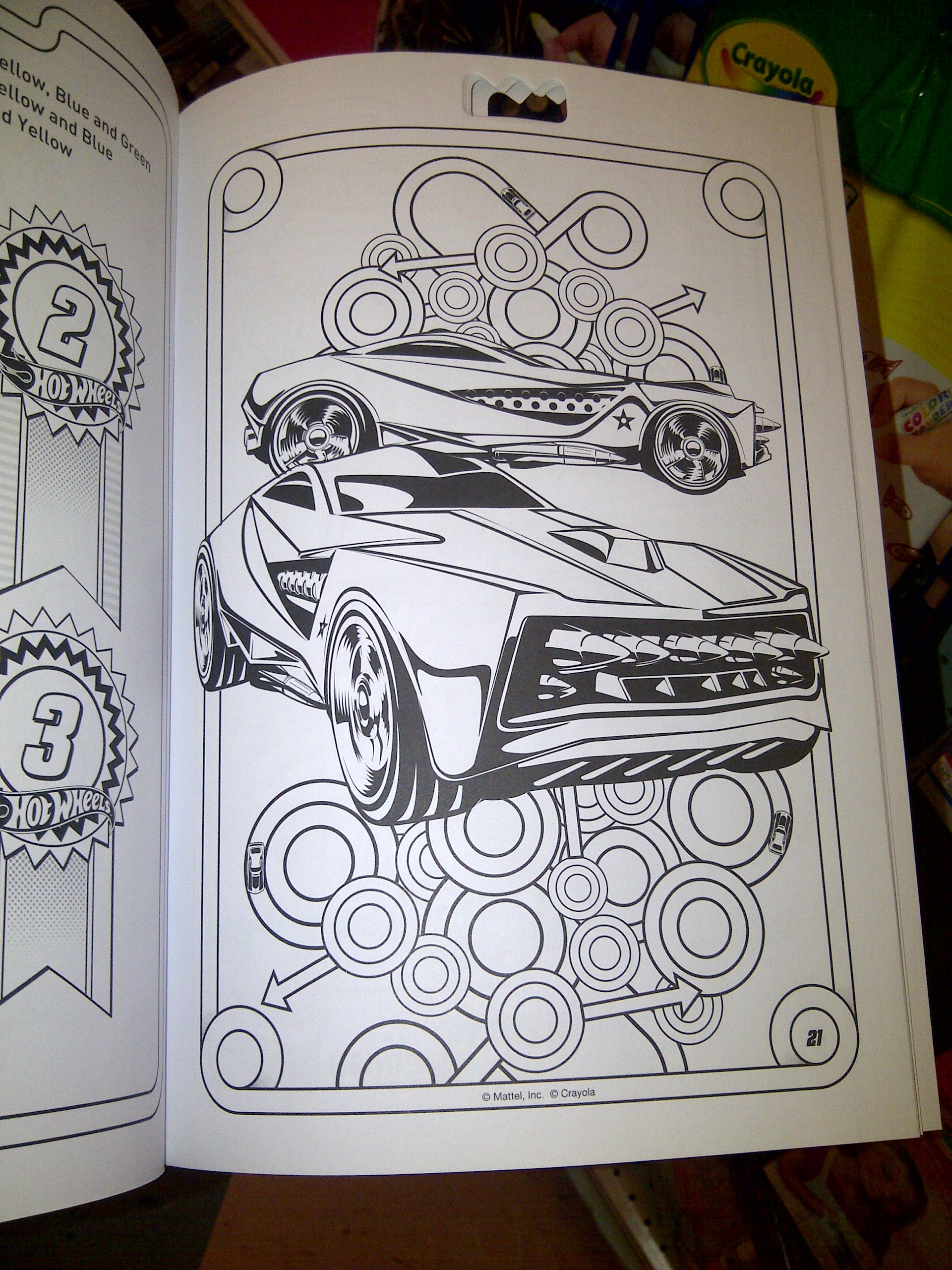 Hot Wheels Coloring Book BattleGrip