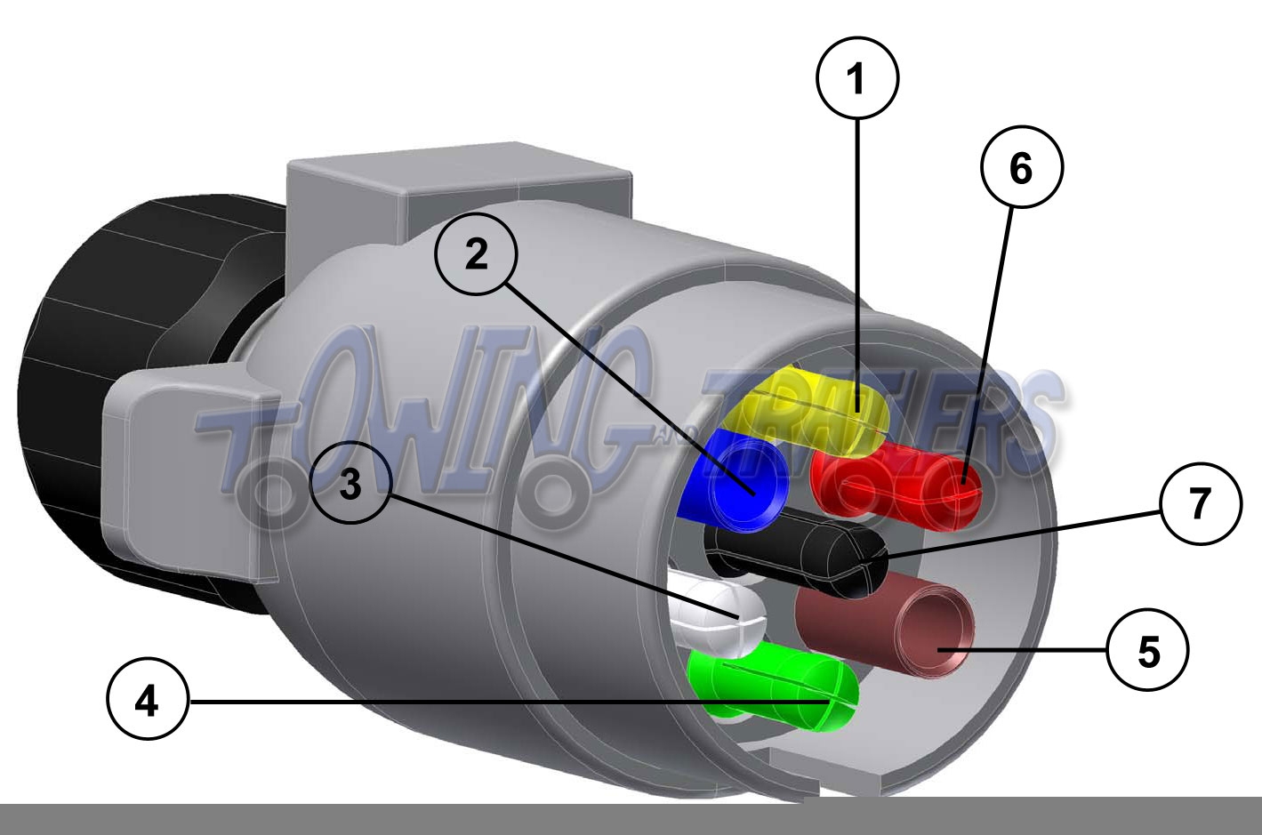 How To Wire A 6 Pin Round Trailer Plug Youtube 6 Pin Wiring Diagram 