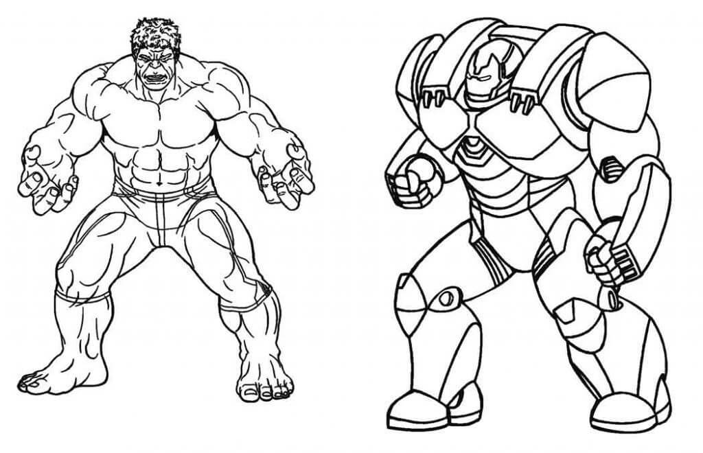 Hulkbuster Vs Hulk 3 Coloring Page Free Printable Coloring Pages For Kids