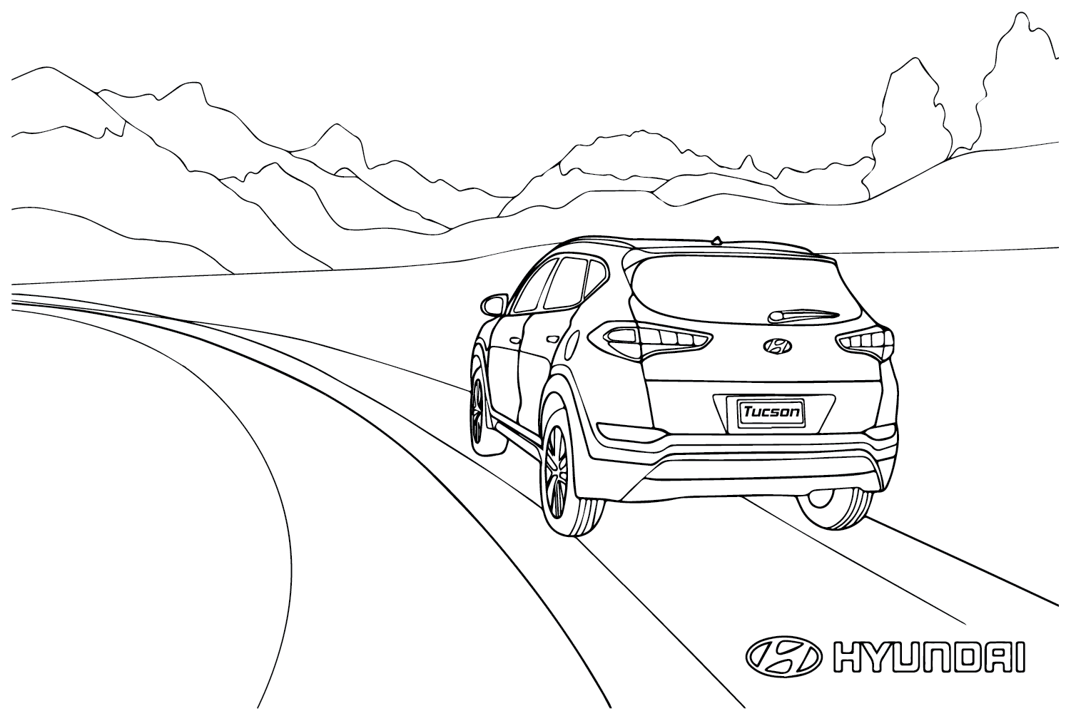 Hyundai Car Coloring Sheet Free Printable Coloring Pages