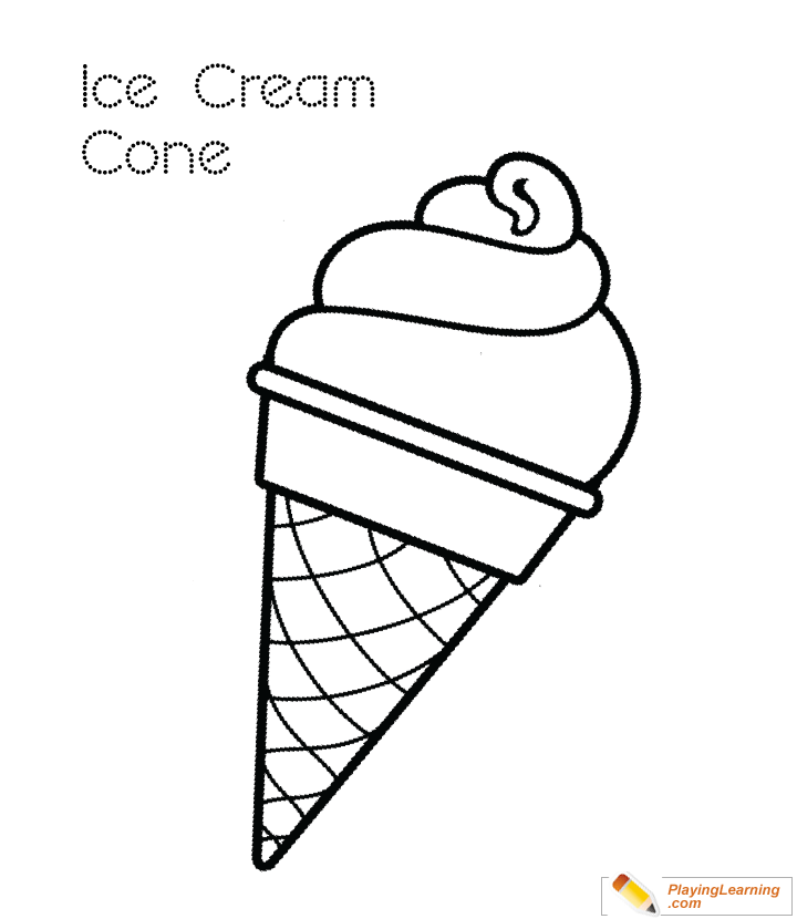 Ice Cream Coloring Page 09 Free Ice Cream Coloring Page