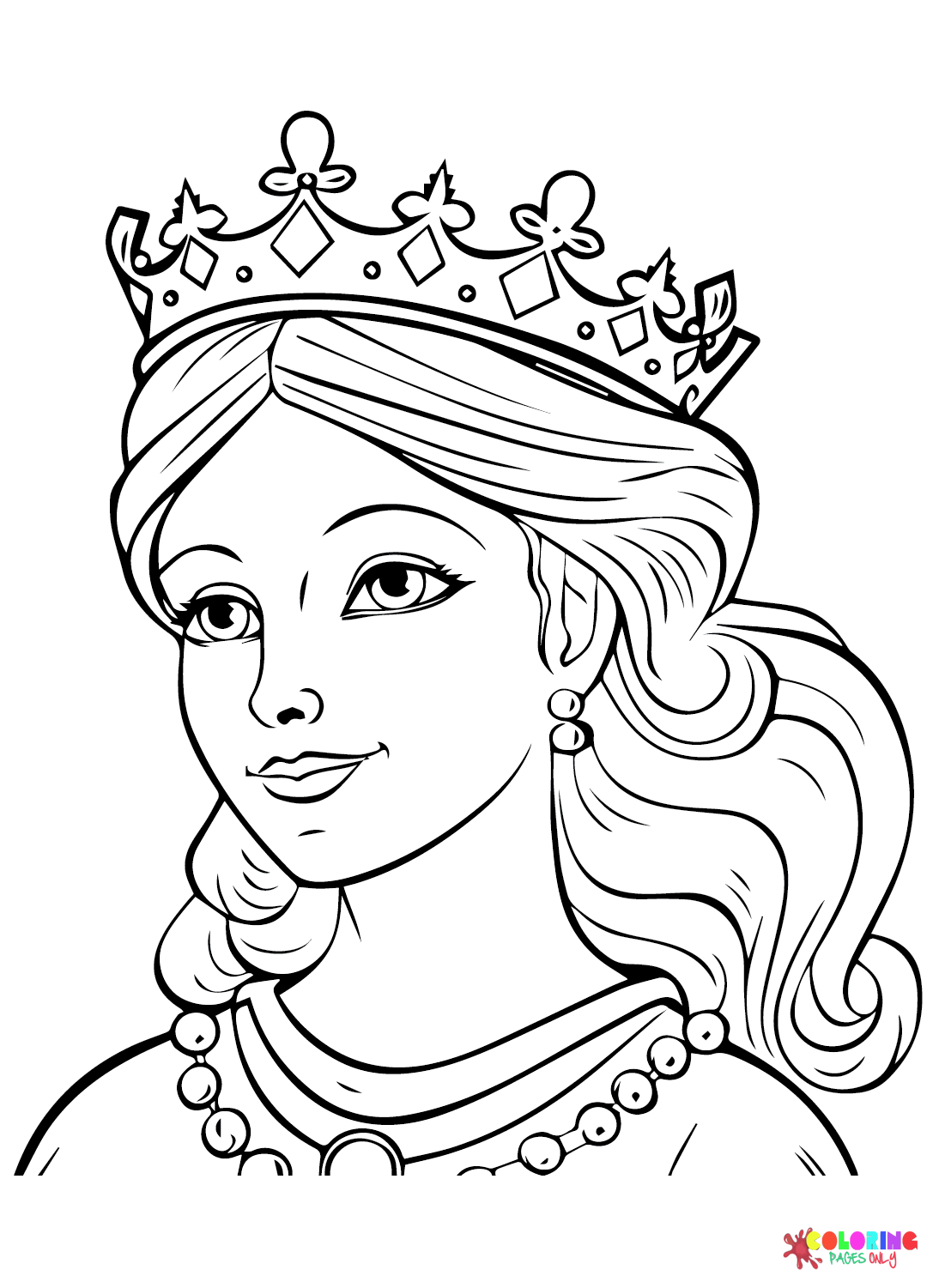 Images Queen Coloring Page Free Printable Coloring Pages