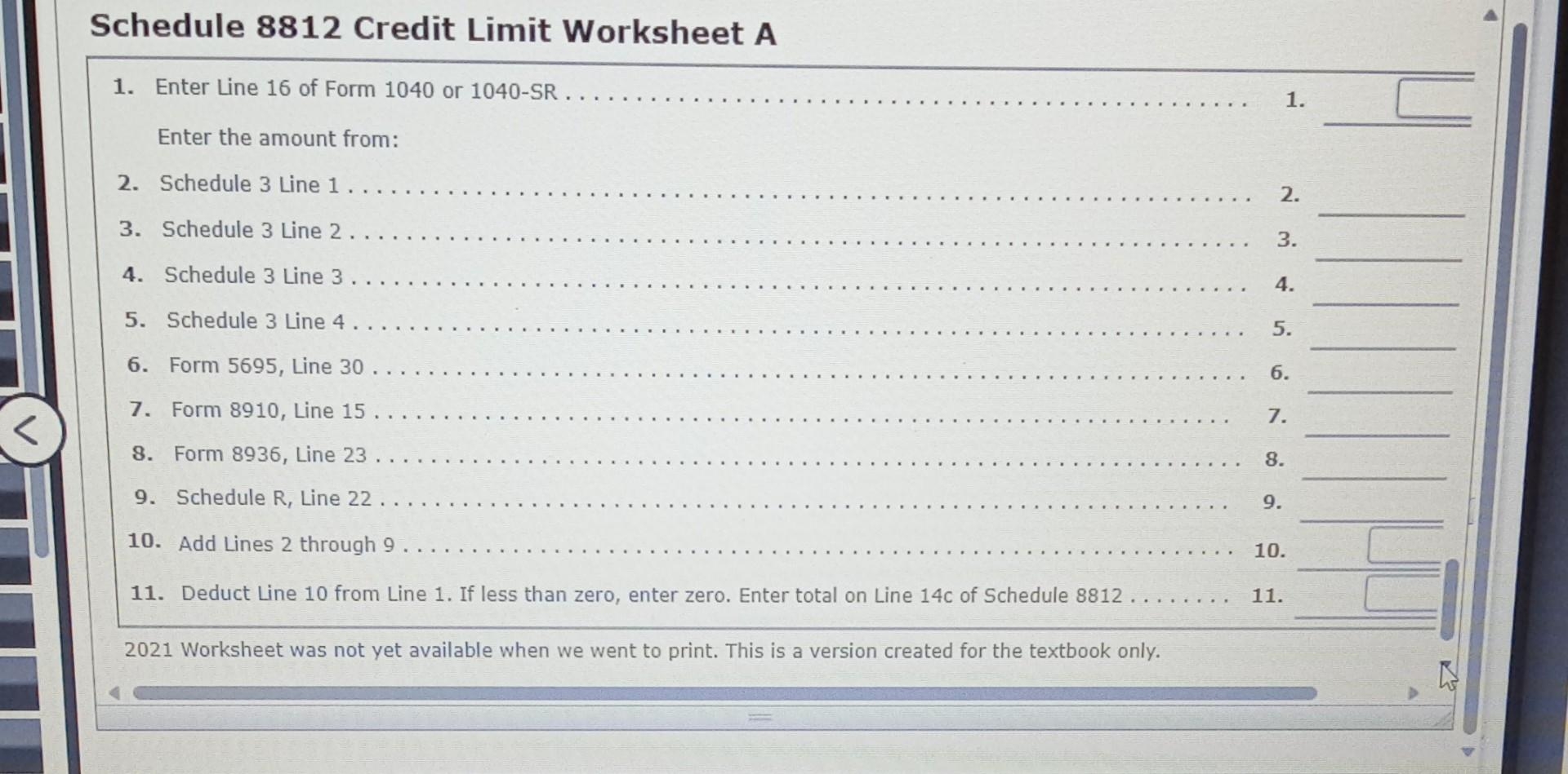 Instructions Schedule 8812 Herb And Carols Child Chegg 