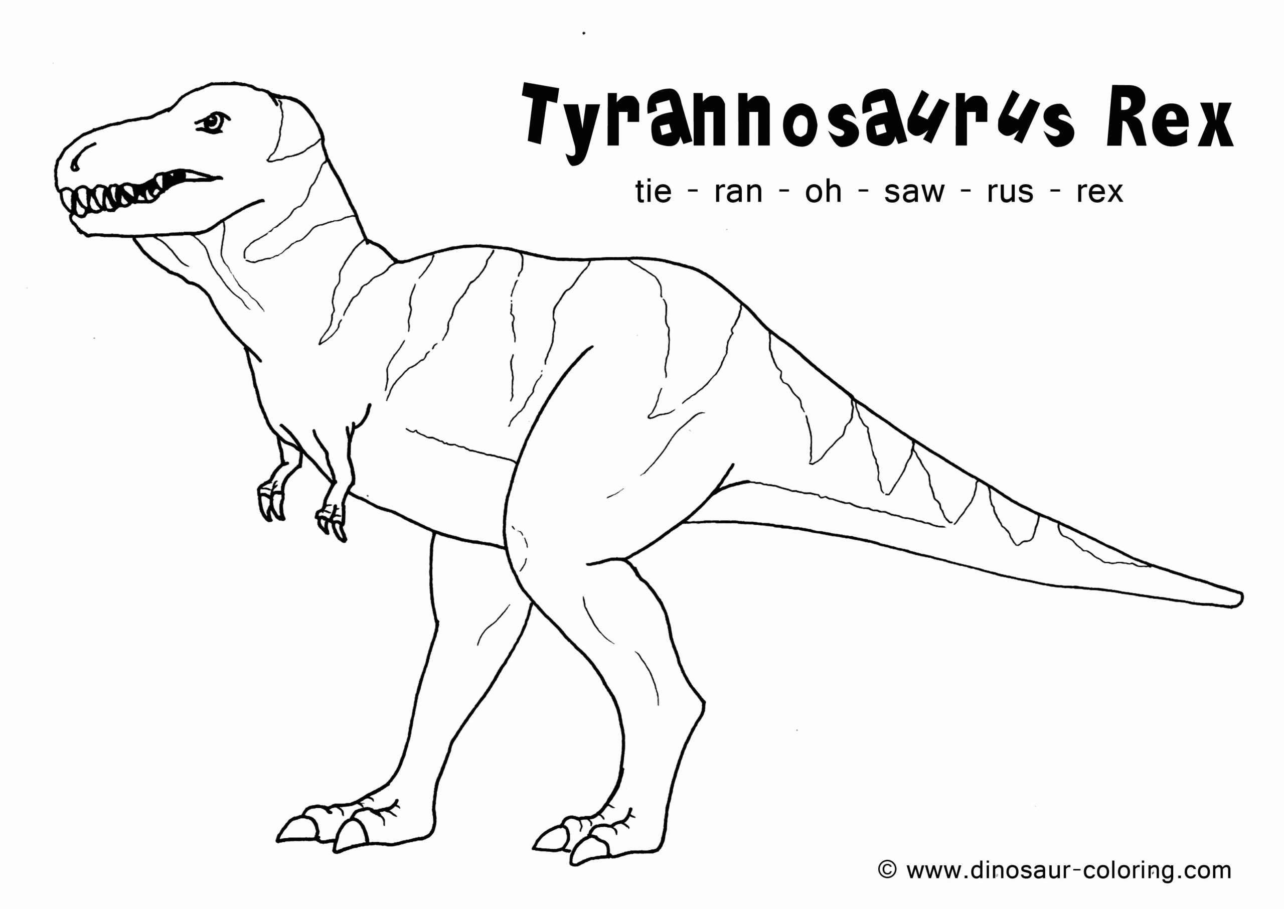 Kids Trex Coloring Pages Coloring Home
