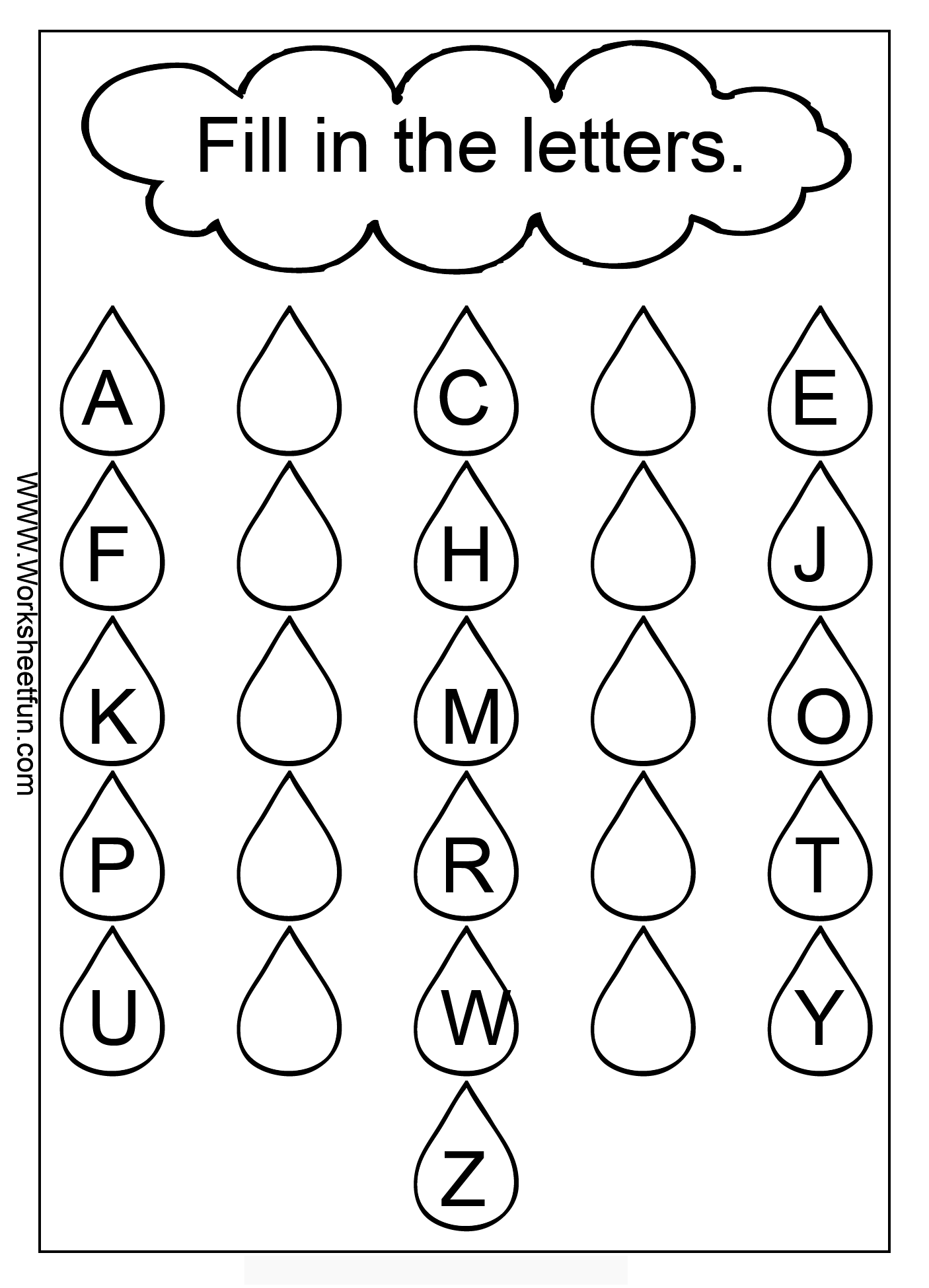 Kindergarten Letter Worksheets LetterWorksheet