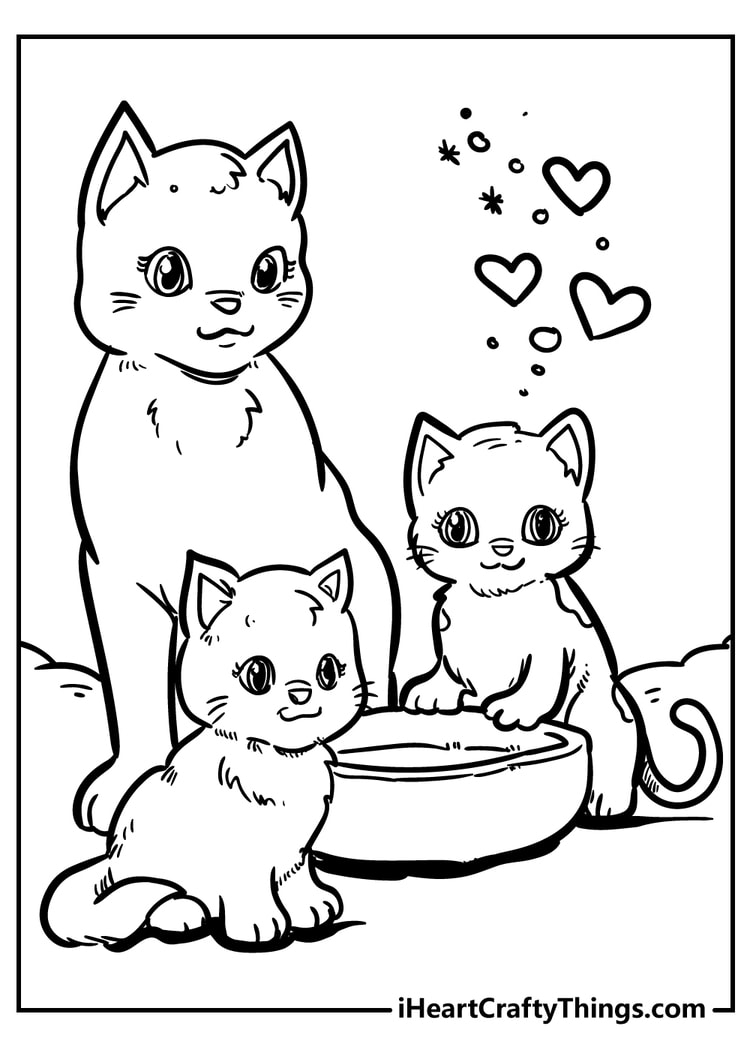 Kitten Coloring Pages Cat Coloring Book Cat Coloring Page Coloring 