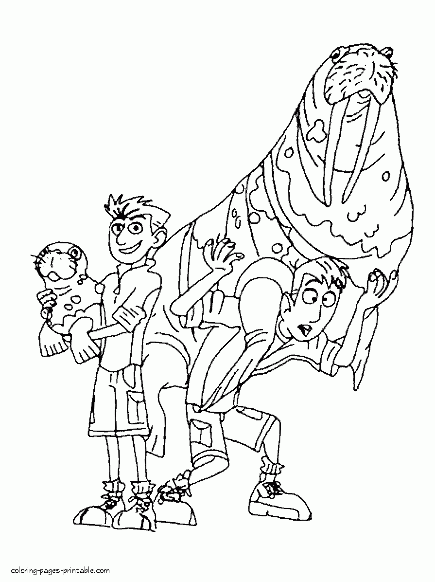 Kratts Brothers And The Walruses COLORING PAGES PRINTABLE COM