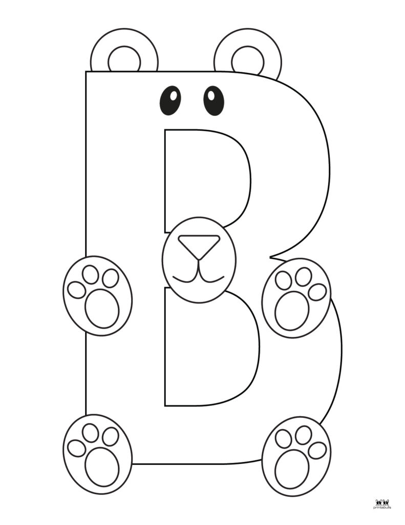 Letter B Coloring Pages Printable Pdf Infoupdate