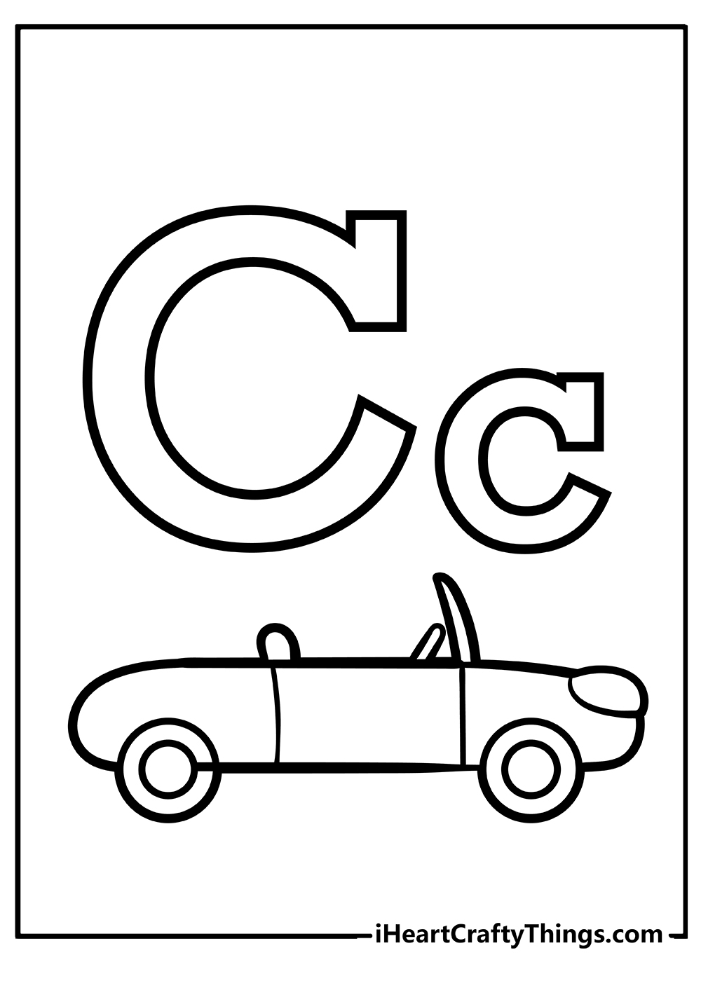 Letter C Coloring Sheet Free Infoupdate